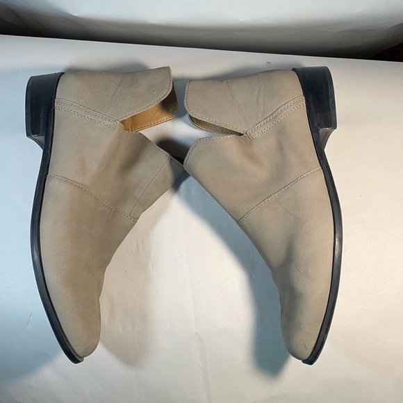 Lucky Brand Leather Paramo Bootie Titanium Ankle Boots Gray Women's - Picture 6 of 15